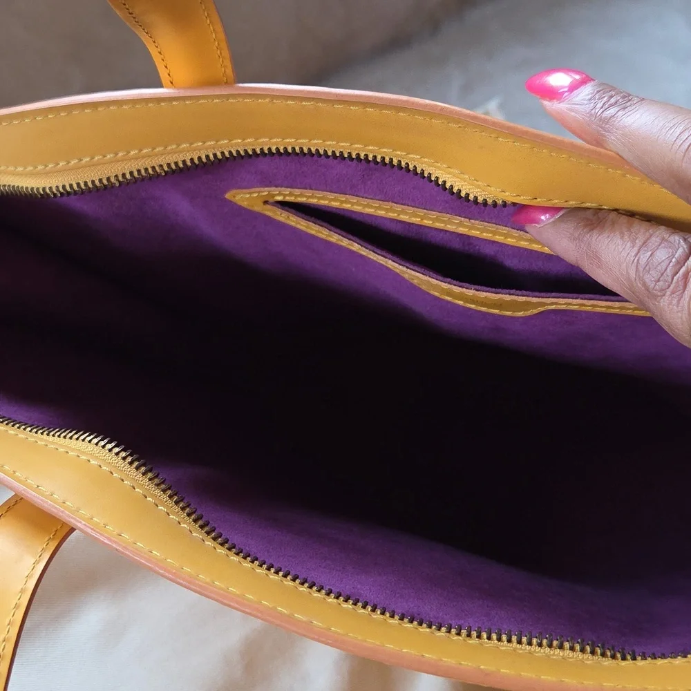 Louis Vuitton Mustard Yellow Epi Leather Saint Jacques PM Tote Bag
